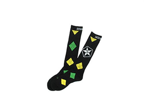 SESSIONS STARGYLE SOCK BLACK MULTI STARGYLE