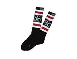 SESSIONS WIDE STRIPE SOCK IN RED ALERT STRIPE