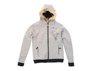 SESSIONS WOMEN'S COMET SOFTSHELL HOODY IN JAVA BROWN