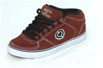 CIRCA COBRA SHOE IN WINE, WHITE, AND BLACK