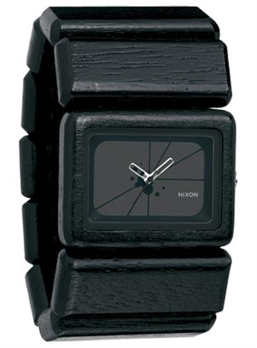NIXON WOMEN'S VEGA WATCH IN EBONY WOOD FINISH
