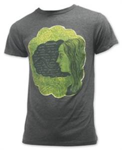 RVCA GHOSTLY SHORT SLEEVE T-SHIRT IN MID BROWN