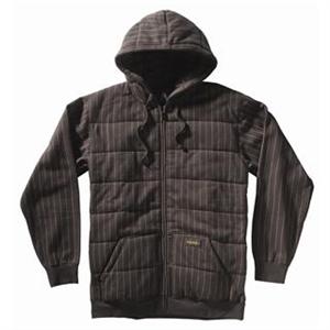 MATIX ASHER ZIP SWEATSHIRT IN BLACK PINSTRIPE