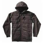 MATIX ASHER ZIP SWEATSHIRT IN BLACK PINSTRIPE