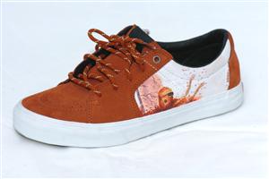 VANS AV SK8-LOW SHOES IN THE NECKFACE, OSTRICH SKIN AND ARABIAN SPICE COLORWAY