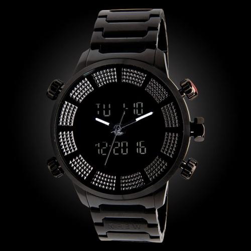KR3W DIGIT WATCH IN BLACK