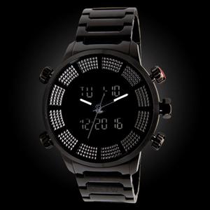 KR3W DIGIT WATCH IN BLACK