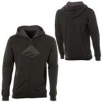 EMERICA PORTER ZIP FLEECE SWEATSHIRT IN BLACK