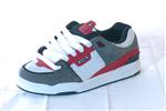 GLOBE FUSION SHOE IN CHARCOAL AND TRUE RED
