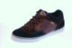 ETNIES MIKE TAYLOR SHOE IN BLACK AND ORANGE