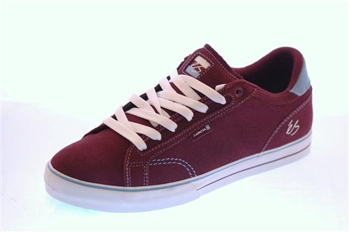 ES GARCIA 2 SHOE IN MAROON AND WHITE