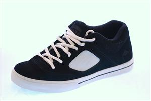 EMERICA REYNOLDS 3 SHOE IN BLACK, WHITE, AND GUM