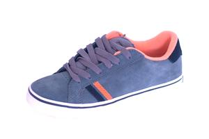 EMERICA LEO YOUTH SHOE IN GREY AND ORANGE