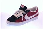 NIKE BLAZER LOW SB SHOE IN TEAM RED AND WHITE