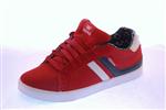 SUPRA SPORT SHOE IN RED SUEDE