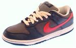 NIKE DUNK LOW PREMIUM SB SHOE IN BLACK AND ATOM RED