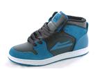 LAKAI TELFORD SHOE IN ROYAL AND BLACK LEATHER