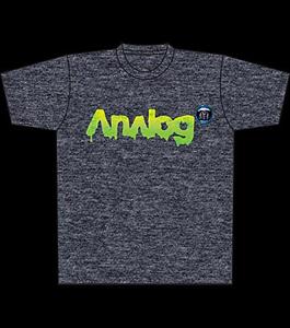 ANALOG PICTURE SHOW FITTED T-SHIRT IN CHARCOAL HEATHER