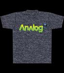 ANALOG PICTURE SHOW FITTED T-SHIRT IN CHARCOAL HEATHER
