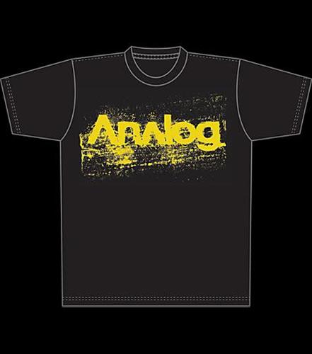 ANALOG THE PLAN FITTED T-SHIRT IN TRUE BLACK