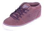 FALLEN T-GUNS MID TOP SHOE IN MEDIUM BROWN, DARK CHOCOLATE, AND ZION