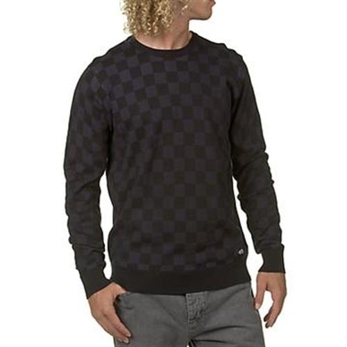 VANS TWILLCHECK SWEATER IN PLUM