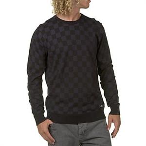 VANS TWILLCHECK SWEATER IN PLUM