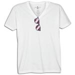 VANS J-LAY HANGIN V-STYLE SLIM T-SHIRT IN WHITE