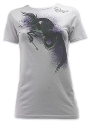 RVCA WOMEN'S PHOENIX T-SHIRT IN MINER GRAY
