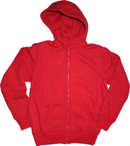 NIKE SB WOOD GRAIN FULL ZIP HOODED SWEATSHIRT IN SPORT RED AND DARK CAYENNE