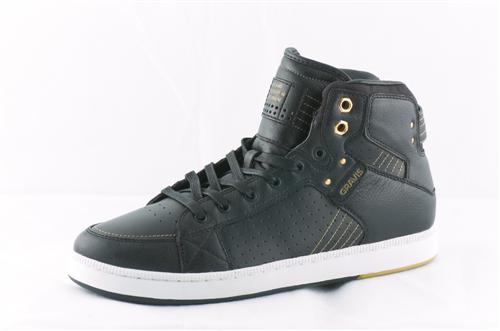 GRAVIS VIKING HI LX SHOE (DESIGNED BY ARTO) IN BLACK AND GOLD