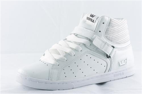 SUPRA SUPRANO HIGH SHOE IN WHITE