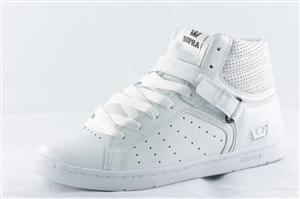 SUPRA SUPRANO HIGH SHOE IN WHITE