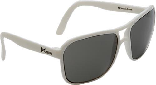 ANON FLASHER SUNGLASSES WITH WHITE FRAMES AND A GREY LENS