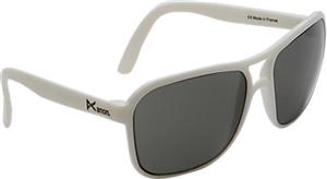ANON FLASHER SUNGLASSES WITH WHITE FRAMES AND A GREY LENS