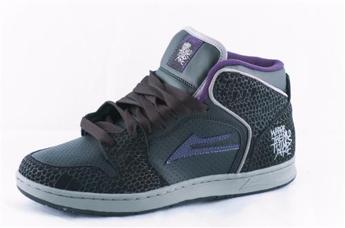 LAKAI TELFORD LIMITED EDITION SHOE IN BLACK AND PURPLE