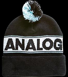 ANALOG TOKYO BAY BEANIE IN TRUE BLACK