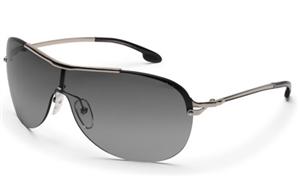 SMITH BOARDWALK SUNGLASSES WITH SILVER FRAMES AND A GREY GRADIENT LENS