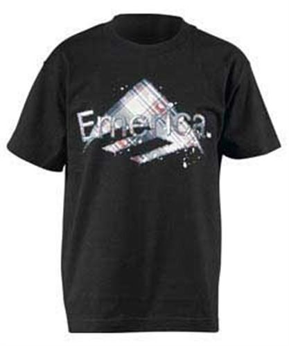 EMERICA TORN T-SHIRT IN BLACK