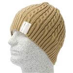 DISCRETE ATONAL BEANIE IN BEIGE