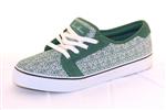 FALLEN FORTE SHOE IN DARK GREEN, WHITE, AND FORTE PRINT