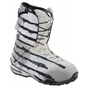 NITRO TEAM TLS SNOWBOARDING BOOTS IN WHITE, GREY, AND BLACK