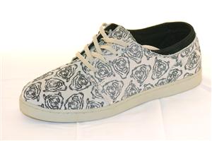 EMERICA SPANKY SHOE IN WHITE, GREY, AND BLACK