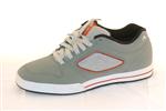 EMERICA REYNOLDS LIGHTS SHOES IN GREY, RED, AND WHITE