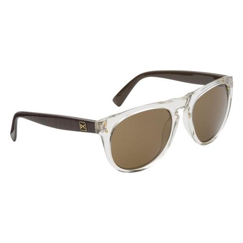 ANON BURNOUT SUNGLASSES WITH CLEAR AND TORT FRAMES AND A BROWN LENS