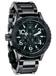 NIXON 42-20 CHRONO WATCH IN ALL BLACK