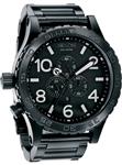 NIXON 51-30 CHRONO WATCH IN ALL BLACK