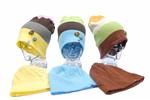 CANDYGRIND NEAPOLITAN REVERSIBLE BEANIE IN CHOCOLATE