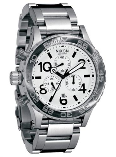 NIXON 42-20 CHRONO WATCH IN WHITE