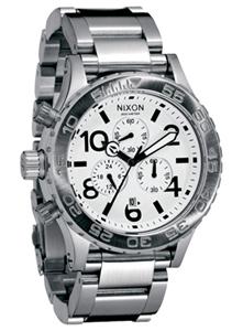 NIXON 42-20 CHRONO WATCH IN WHITE